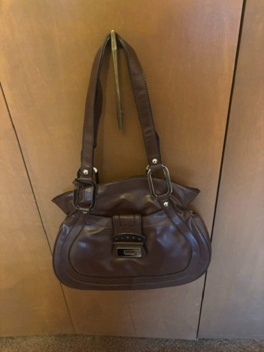 Guess Dark Brown Shoulder Bag